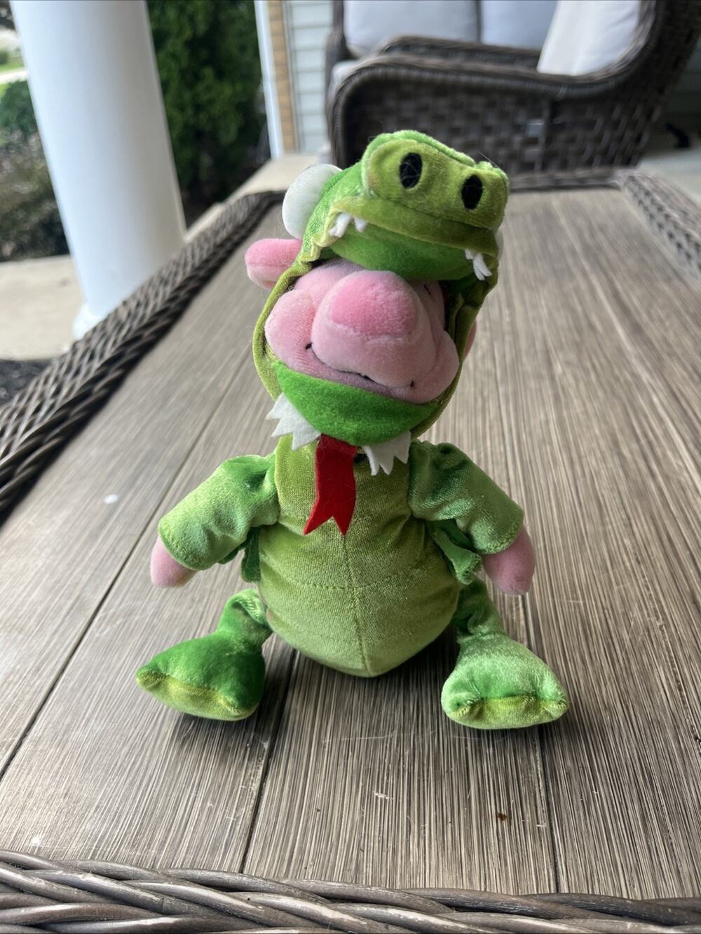 Disney Store Piglet Dragon Mini Bean Bag Plush 8" Winnie the Pooh 2001